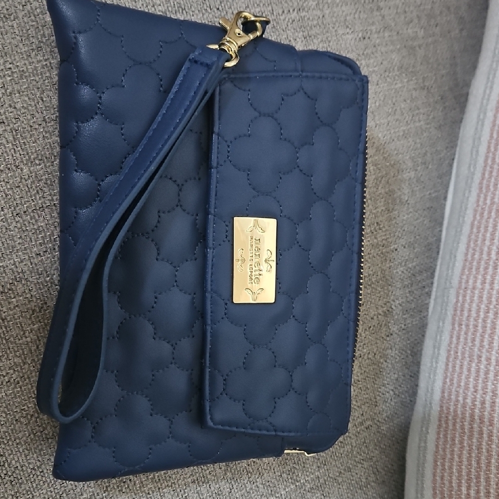 Nanette Lepore Elegant Blue Handbag w charger